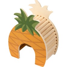 Snmswrld Pawise Ahşap Kemirgen Yuvası Ananas