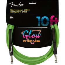 Fender 0990818119 Professional Enstrüman Kablosu (5.5m - Fosforlu Yeşil) | Sahne Şovları Için Ideal Uzunlukta Dikkat Çekici Yeşil Tasarım
