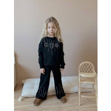 Miniko Kids Kız Çocuk Bayramlık Angel Taşlı 2li Pamuk Takım
