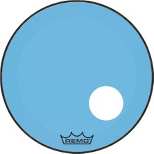 Remo P3-1322-CT-BUOH Powerstroke 3 Mavi Delikli Deri (22") | Renkli Ön Deri Sahne Şovu