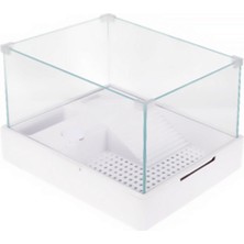 Snmswrld Sobo Cam Kaplumbağa Bahçesi Filtre-Lambalı 40X29X25