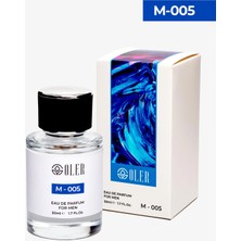 Oler M-005 Erkek Parfüm EDP 50ml | Ferah & Odunsu | Greyfurt, Nane, Zencefil, Vetiver, Tütsü, Sandal Ağacı