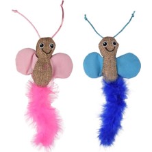 Flamingo Afra Tüylü Çıngıraklı Sesli Kelebek Oyuncak