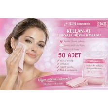 B&B Kozmetik Kullan At Makyaj Vehıjyen Havlusu Pembe (30X20) 50 Adet