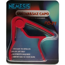 Nemesis Fc-75/r Gitar Kaposu (Kırmızı) | Alüminyum Alaşım Hafif Gövde Güçlü Yay Tansiyonu ile Mükemmel Baskı ve Net Ses