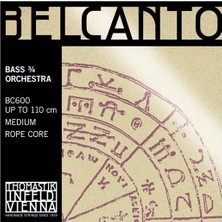 Thomastik Infeld TH-BC600 Kontrbas Tel Seti - Belcanto (Üst Segment - Orchestra Series) | Çelik Halat Çekirdek