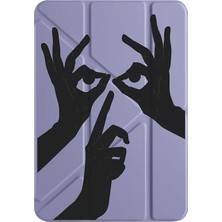 Adasena Huawei Matepad 11.5 S 2025 Kılıf Uyku Modlu Kalem Bölmeli Desenli Standlı Face To Face