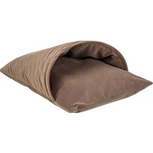 Snmswrld Pet Comfort Cave Kedi Yatağı Kahverengi 65X50CM