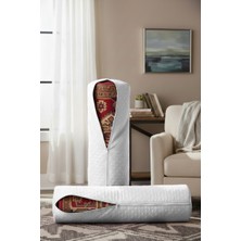 Ser&Yat Yolluk Halı ve Kilim Saklama Hurcu - Beyaz 2 Adet Fermuarlı Halı Kılıfı - 6m'ye Kadar Uyumlu