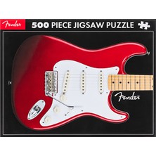 Fender 9170000084 500 Parça Stratocaster Puzzle | Müzikseverler Için Eğlenceli Hediye Tamamlandığında Efsanevi Stratocaster Görseli