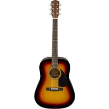 Fender 0970110532 Cd-60 Dreadnought V3 Akustik Gitar (Sunburst) | Klasik Sunburst Görünüm Zengin Ses Hacmi ve Ihlamur Arka/yanlar