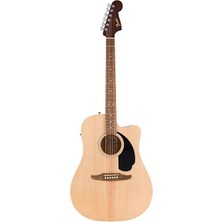 Fender 0974010521 California Debut Redondo Ce Elektro Akustik Gitar (Naturel) | Ceviz Klavye ve Doğal Ladin Kapak ile Dengeli ve Gür Akustik Ses