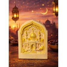 Nurmekan El Yapımı Taş Tozu Cami Figürü – Ramazan Ayına Özel Dekoratif Obje