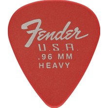 Fender 1987351800 Dura-Tone 351 Shape Olympic White Gitar Penası 0.71MM (12'li) | Klasik Beyaz Renk Orta Kalınlık ve Dayanıklı Malzeme
