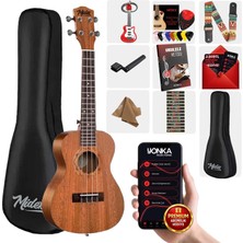 Midex TN-26MC Set Maun Tenör Ukulele (Metod Nota Sticker Askı Pena)