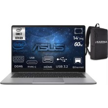 Asus Expertbook P1 I7-13620H P1403CVA-I716512G1D-K13 32GB 2tb UHD Graphics Freedos 14" Full Hd Notebook & Karina Çanta