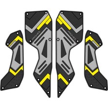 Alkan MB Yamaha Nmax 2024 Kauçuk Basamak Takımı 4 Parça Sarı Detaylı Model 708