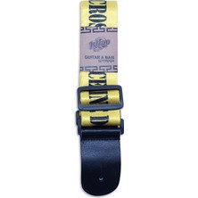 1strap 1ST010 Elektro Gitar Askısı | Dayanıklı Dokuma Kumaş Ayarlanabilir Uzunluk Deri Uçlar