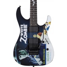 Esp Ltd Lkhwz White Zombie Kirk Hammett Signature Elektro Gitar | Bela Lugosi Grafikli Koleksiyonluk Model