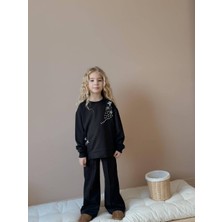 Miniko Kids Kız Çocuk Yıldız Taşlı 2li Pamuk Takım