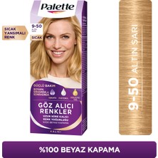 Palette Göz Alıcı Renkler Saç Boyası 9-50 Altın Sarı 50ML