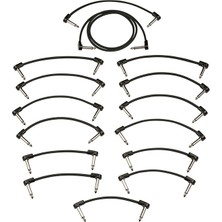 Fender 0990825602 Blockchain Large Siyah Gitar Patch Kablosu | Uzun Mesafe Pedal Bağlantıları Için Yüksek Sinyal Iletimi Sağlayan Kablo