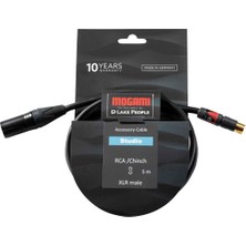 Mogami 12 0040 RCAXLRMS0500BL Rca - Xlr Erkek Monitör/hoporlör Kablosu (5mt) | Dengesizden Dengeliye Çevirici