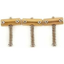 Fender 0058544049 American Vintage Telecaster Pirinç Köprü Eşiği (3'lü Set) | Kompanse Edilmiş Pirinç Eşikler ile Geliştirilmiş Entonasyon ve Twang Tonu