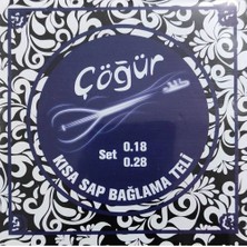 Çöğür Cogur 004/CBT Kısa Sap Bağlama Teli (0.18) | Profesyonel Seri Çelik Tel Parlak Tını ve Uzun Ömür