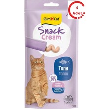 Gimcat Snack Cream Ton Balıklı Kedi Ödülü 6X15GR x 4 Adet