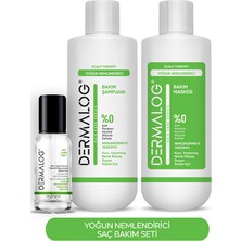 Dermalog Kuru Yıpranmış Saçlar Için Yoğun Nemlendirici ve Onarıcı Saç Bakım Seti 3'lü