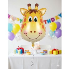 Dodomar 8 Inç Safari Zürafa Folyo Balon - Doğum Günü Parti Dekorasyon Balonu