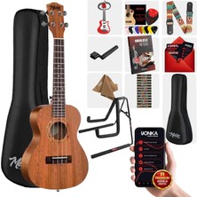 Midex TN-26MC-ST Set Maun Tenör Ukulele (Metod Nota Sticker Askı Pena)