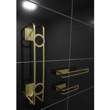 Edil Tasarım Havlu Askısı ,tuvalet Kağıtlık,3 Ürün Birlikte Banyo,tuvalet Takımı,yapışkanlı,montaj Gerektirmez