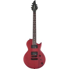 Jackson 2916901577 Js Monarkh Sc JS22 Elektro Gitar (Red Stain) | Tek Cutaway (Les Paul Tarzı) Kırmızı Leke Cila ve Sabit Köprü