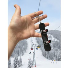 Minyatür Snowboard Takımı Anahtarlık Çanta Aksesuarı 1 Adet- Hobi Aksesuarı,hediyelik Aksesuar,charm, NYCRUIN3D