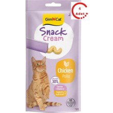 Gimcat Snack Cream Tavuklu Kedi Ödülü 6X15GR x 4 Adet