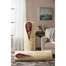Ser&Yat Yolluk Halı ve Kilim Saklama Hurcu - Krem 2 Adet Fermuarlı Halı Kılıfı - 6m'ye Kadar Uyumlu
