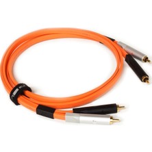 Neo Created by OYAIDE Elec. Neo Created By Oyaıde Elec. 03 0128 D+ Rca Class A Dj Kablosu (2.0 Mt) |  Odyofil Kalitesi Dj ve Prodüksiyon Için Turuncu