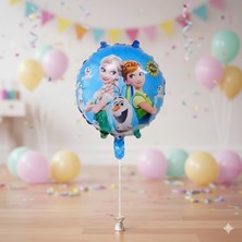 Dodomar 145 cm Frozen Elsa Anna Olaf Folyo Balon 18 Inç - Doğum Günü Parti Dekorasyon Balonu