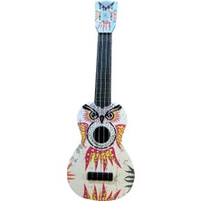 Hawiian XU21OWL Soprano Ukulele (Baykuş Desenli) | Sevimli Baykuş Grafikli Kapak Hafif Gövde Çocuklar Için Mükemmel Hediye