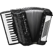 Weltmeister Kristall Akordeon (30/60 - Siyah) | 60 Bas Kompakt ve Hafif Sahne Modeli