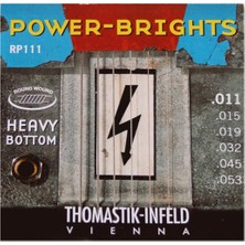 Thomastik Infeld TH-RP111 Elektro Gitar Tel Seti - Power-Brights (Üst Segment - Heavy Bottom) | Magnecore Sargı Teknolojisi