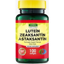 Vitapol Lutein Zeaksantin Astaksantin 100 Softgels