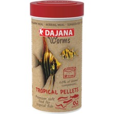 Snmswrld Dajana Worms Tropical Pellets Soft 100 ml 50 gr