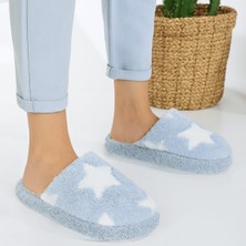 Waykon Yıldız Desen Peluş Ev Terliği
