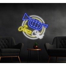 Biz Bu İşin Keyif Kısmındayız Jazz Club Yazılı ve Şekilli Neon Tabela