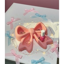 4 Bölmeli Sevimli Kurdele Takı Tabağı / Organizer - Hediyelik Dekoratif Eşya,takı Standı,düzenleyici, NYCRUIN3D