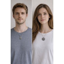 Hz Süleyman Tılsım Mührü Gümüş Kaplama Dua Sure Ayet Koruyucu Kolye