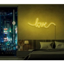 Biz Bu İşin Keyif Kısmındayız Love Yazılı Neon Tabela